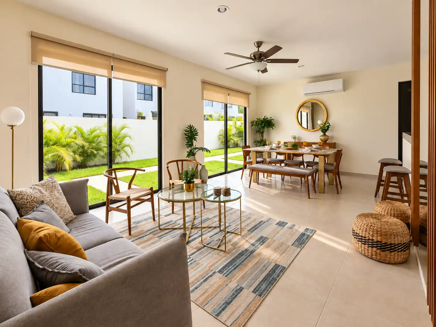 Sala de casa nueva en Paraíso Caucel, modelo Aqua Plus
